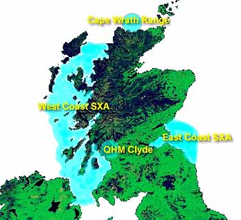 Scottish Exercise Areas (Grafik: Royal Navy)