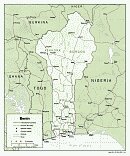 Karte Benin Map