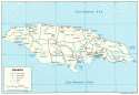 Karte Jamaika Map Jamaica