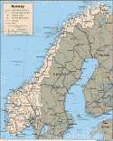 Karte Norwegen Map Norway