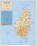 Karte St. Lucia Map