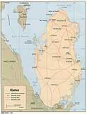 Karte Quatar Katar