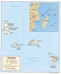 Karte komoren Comoros