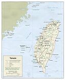 Karte Taiwan Republik China