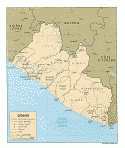 Karte liberia Map