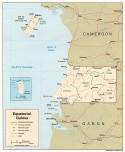 Karte Äquatorial Guinea Map Equatorial Guinea