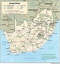 Karte Südafrika Map South Africa