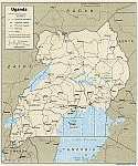 Karte Uganda Map