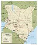 Karte kenia Map Kenya