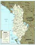 Karte Albanien Map Albania