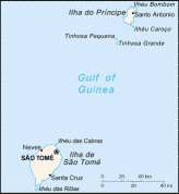 Karte  São Tomé und Príncipe Map
