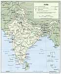 Karte Indien