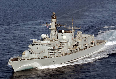 Marineforum - Fregatte KENT ist Host Ship für FRUKUS 2010 (Foto: Royal Navy)