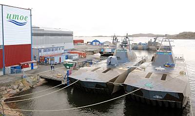Marineforum - SKJÖLD-Boote warten bei Umoe Mandal auf Fertigstellung (Foto: Umoe)