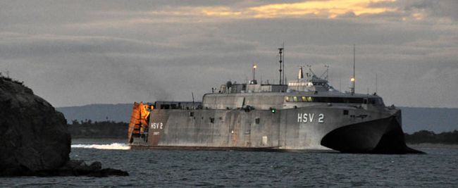 Marineforum - HSV 2 SWIFT bei seinem neuen Einsatz (Foto: US Navy)