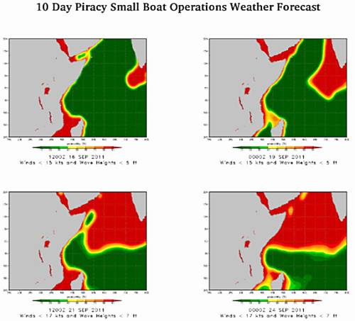 Marineforum - Entwicklung der Piratenbedrohung bis zum 24. September (Grafik: US Navy)